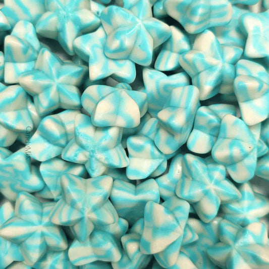 Bonbon étoile bleu lisse halal